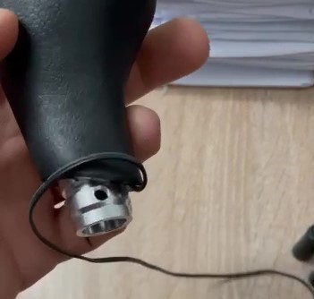 Универсальная ручка КПП с LED подсветкой (механика), задняя передача снизу, Sal Man 