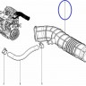 Шланг впускной трубы воздушного фильтра Лада Х Рей, Веста, Ларгус, аналог нового образца