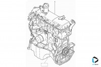 Двигатель РЕНО K7M для а/м без ГУР, оригинал 8201315737