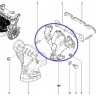 Выпускной коллектор Рено Логан, Сандеро, Лада Ларгус, 8 клапанов двиг. K7M, K7J, оригинал 6001548025
