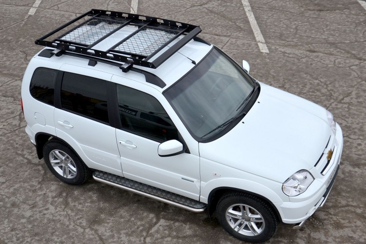 Багажник-корзина 2 секции на крышу автомобиля, ПТ Тюнинг